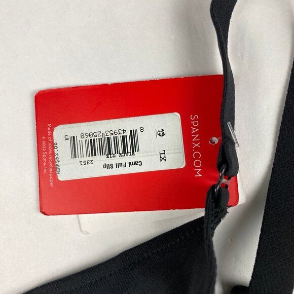 NWT Spanx Cami Full Slip Women's Size XL Black - Picture 5 of 13